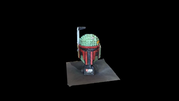 Boba Fett Lego Helmet 3D Model