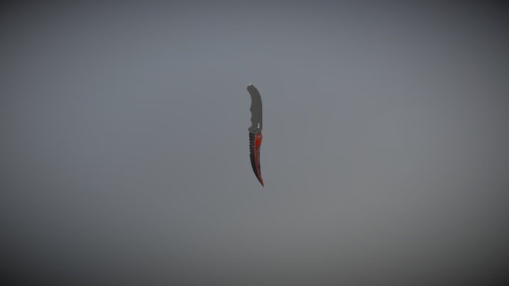 Flip Knife Autotronic 3D Model