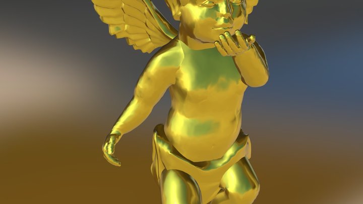 Golden Angel 3D Model