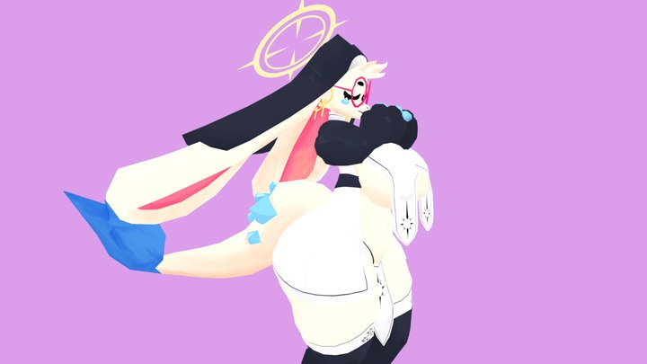 Angela Flux - Nun Outfit 3D Model