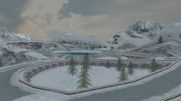 Hot Wheels Turbo Driver: Mountains 3D Model