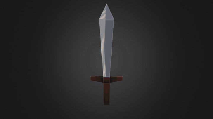 Low Poly Sword 3D Model