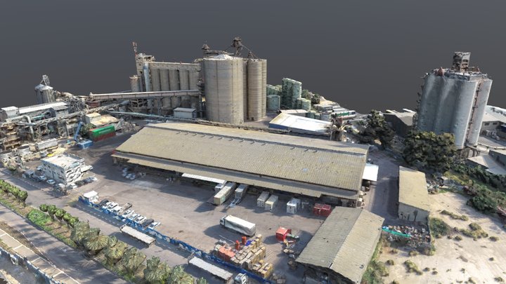 Logistic warehouse 3D Model