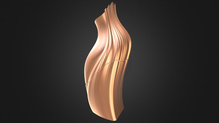 Duo-Urn Vase 3D Model