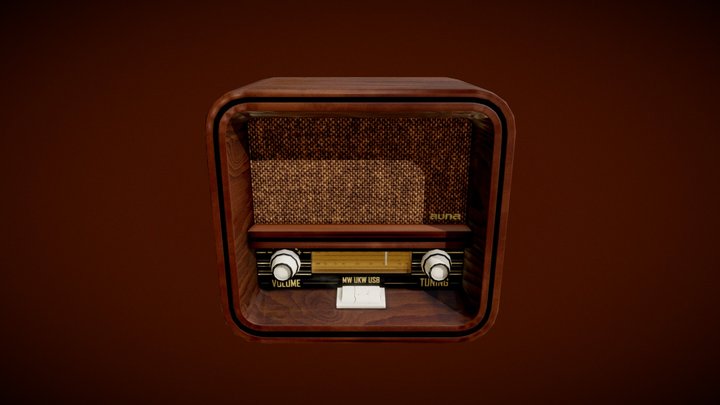 Vintage Radio 3D Model