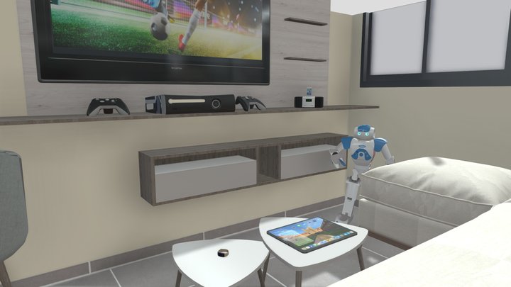 Modelwoning: Technologie bij dementie thuis 3D Model