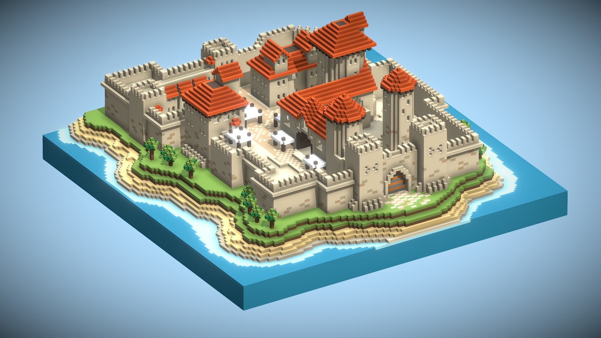 Voxel 3d model