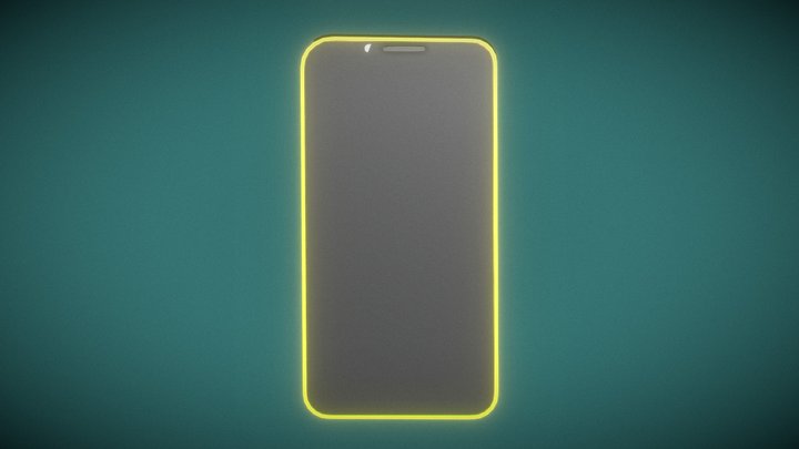 Low Poly Mobile 3D Model