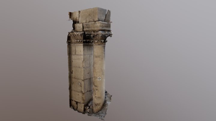 A corner of Medresse Halawiya in Aleppo 3D Model
