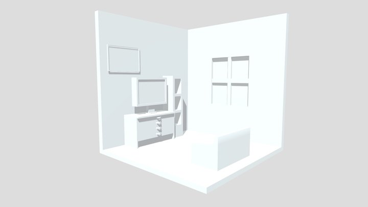 Isometric Room 3D Model