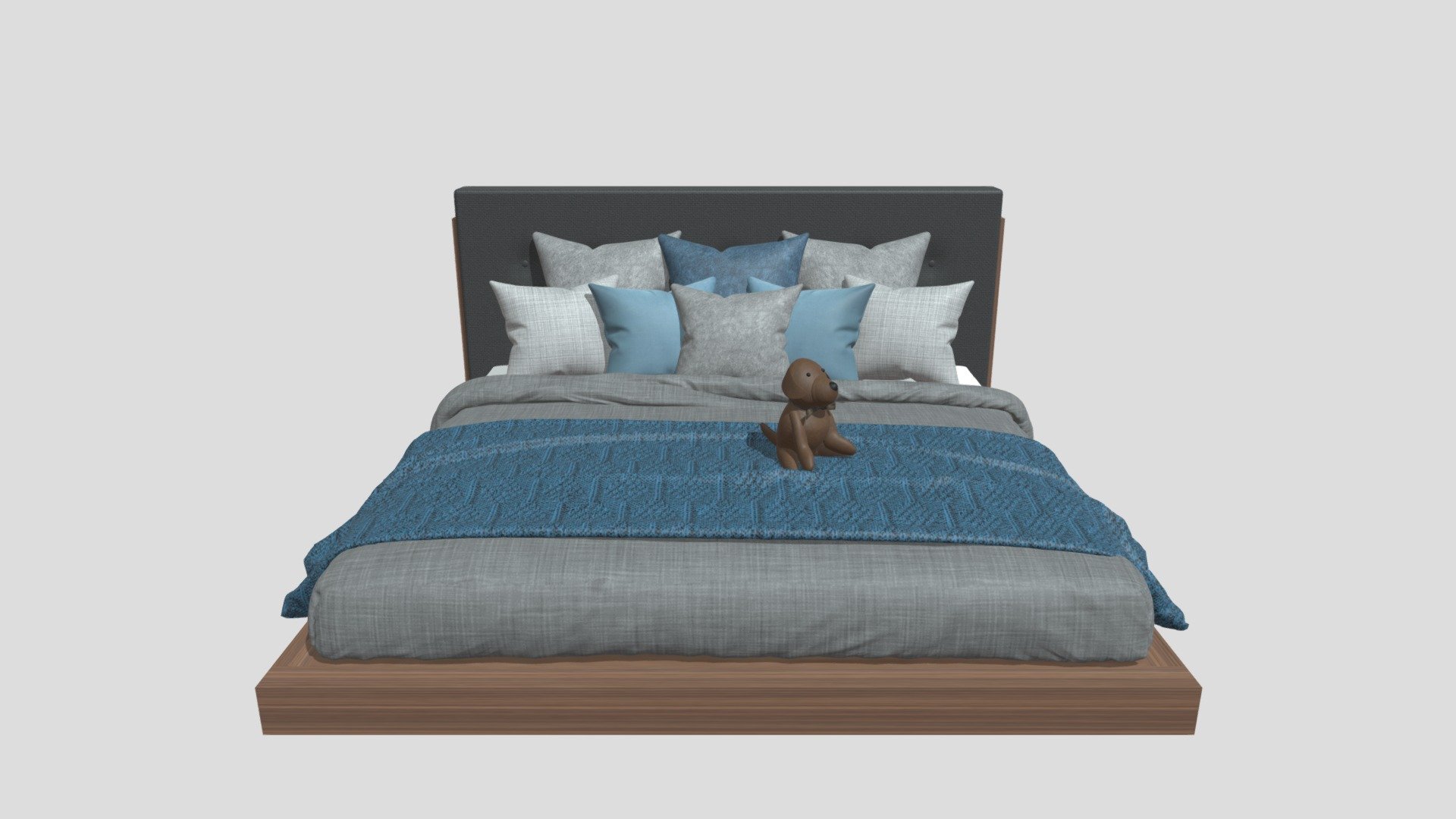 Cama Perugia King Piedra