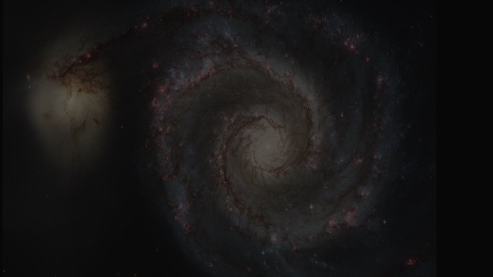 Whirlpool galaxy 3D Model
