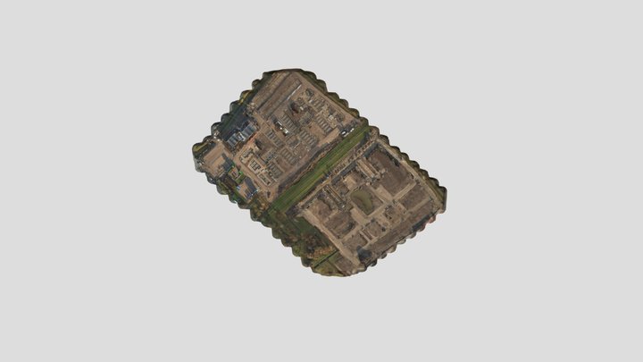 Construction Site 3D model Drone Survey 3D Model