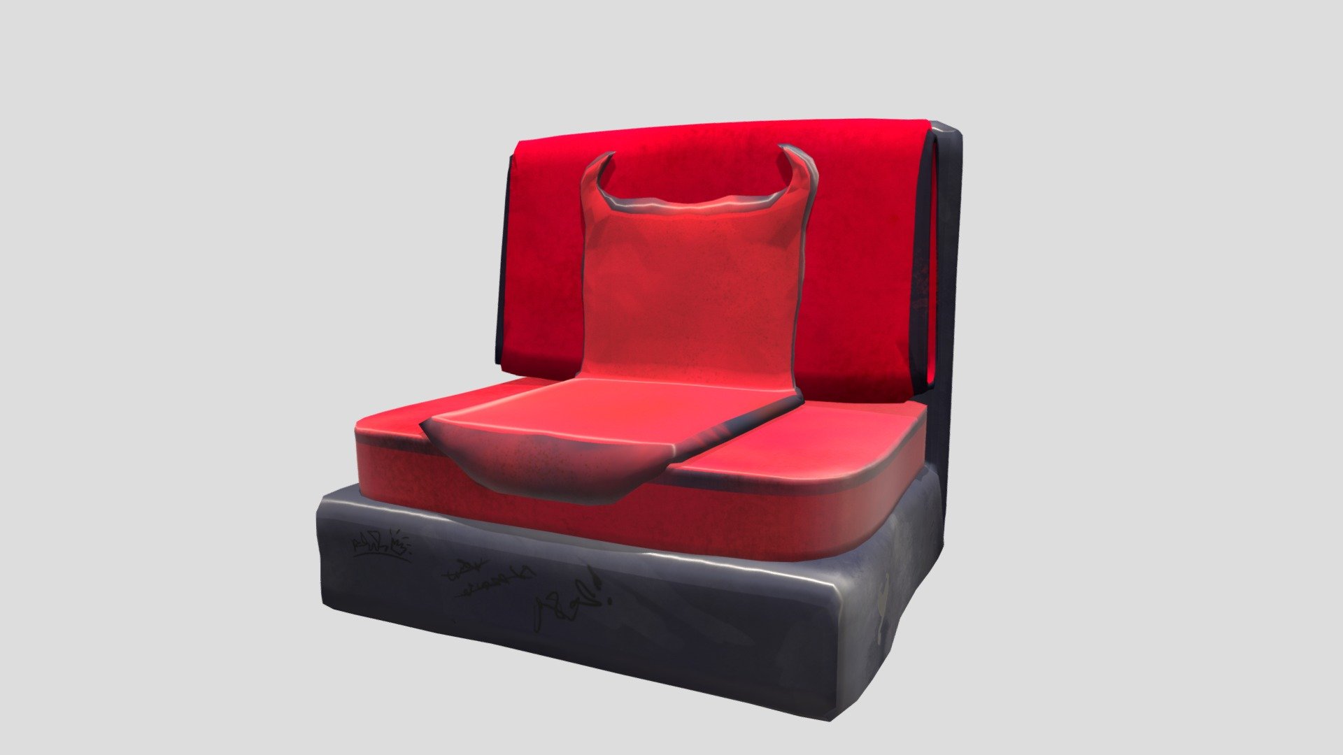 Lowpoly Chair with Textures