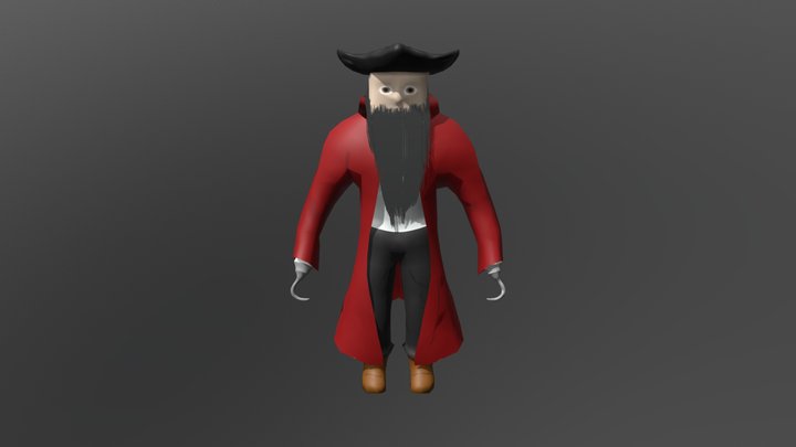 Pirate low poly final 3D Model