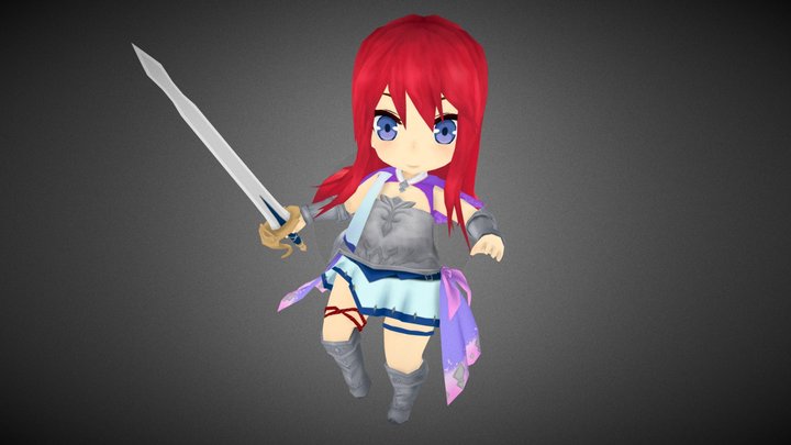 Game Character case No.02 3D Model