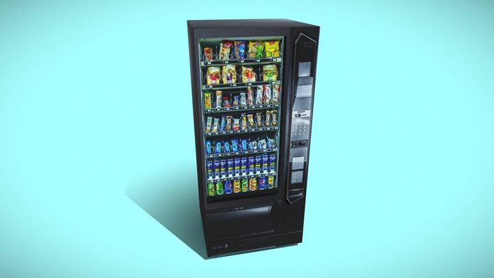 low polly vending machine – Free 3D Model STL