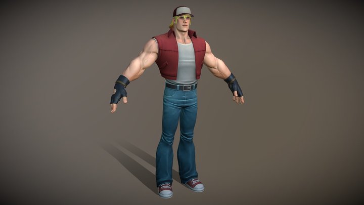 Terry Bogard Fan Art / Game Character 3D Model