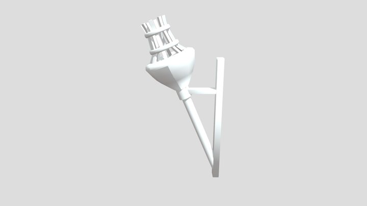 Wall Torch 005 3D Model