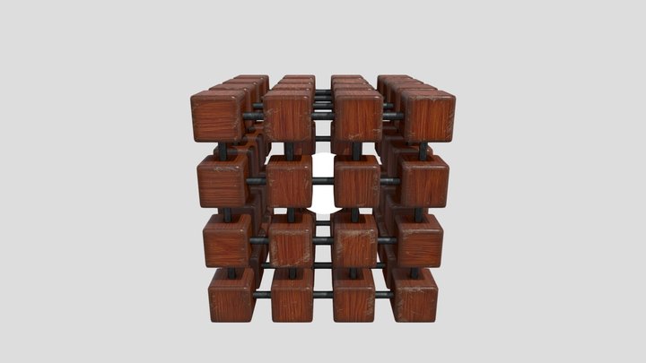 Cube lamp 3D Model