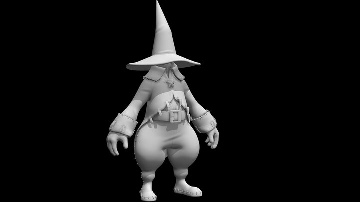 Fan art Black Mage from Final Fantasy IX 3D Model