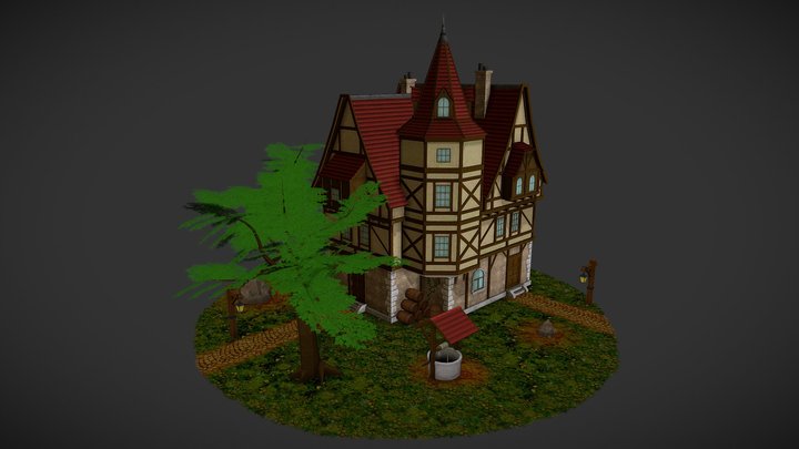 Medieval House 3D Model