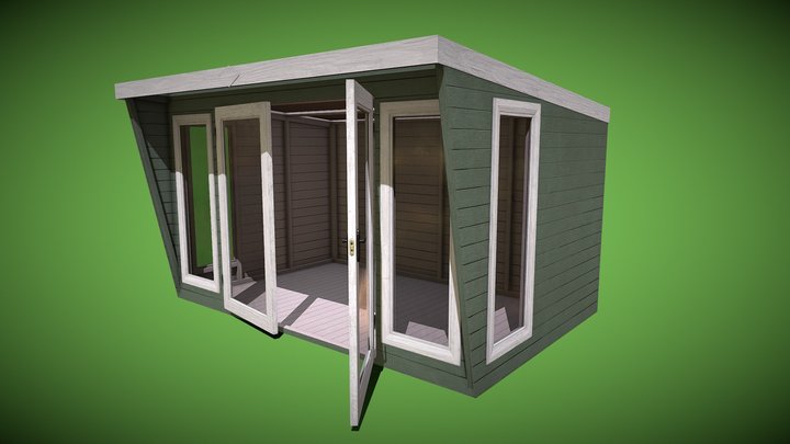 Wooden Summer House 3D Model