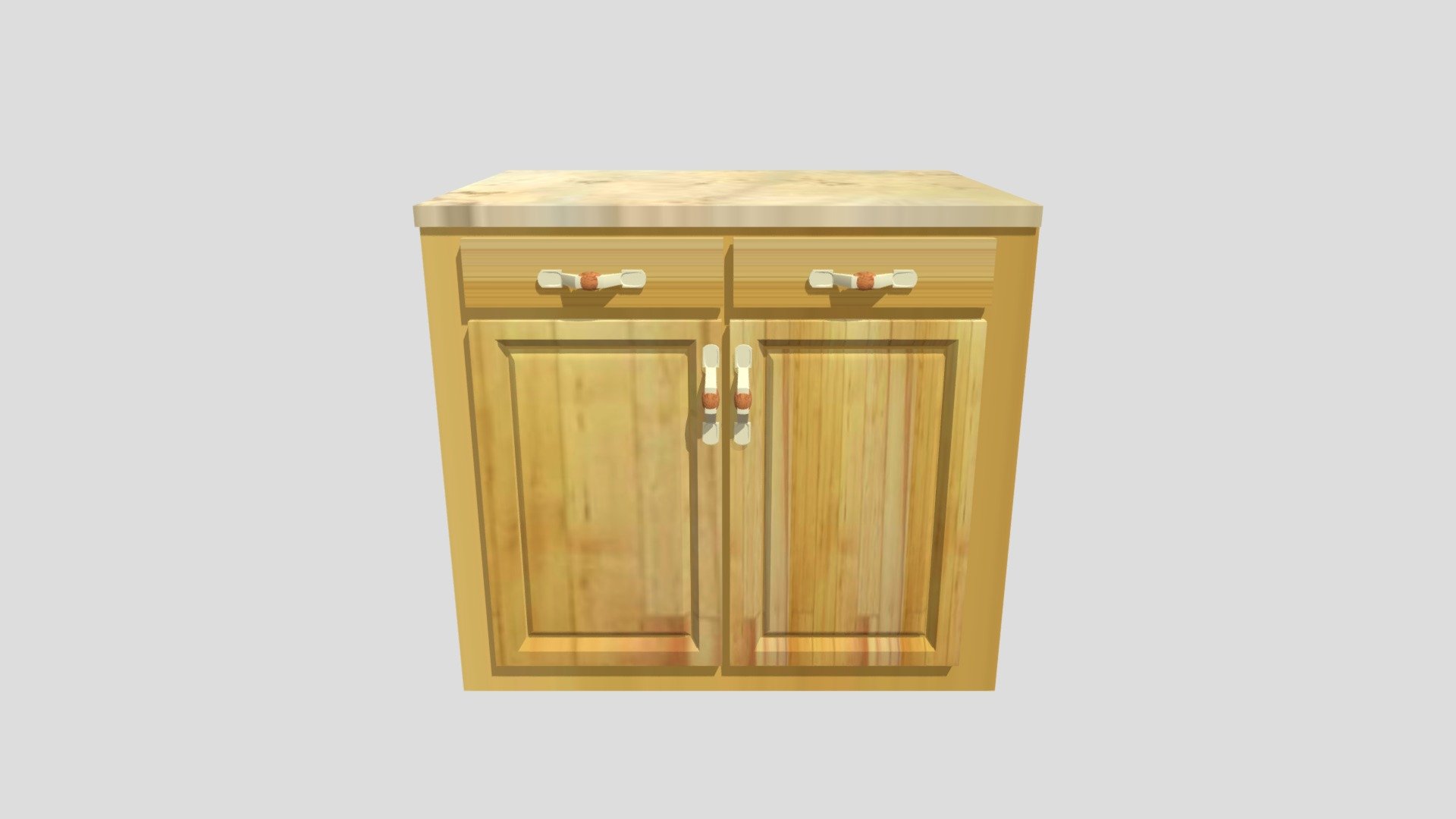 Wood lower cabinet 46