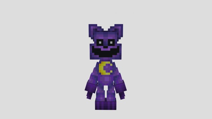 Catnap minecraft plush 3D Model