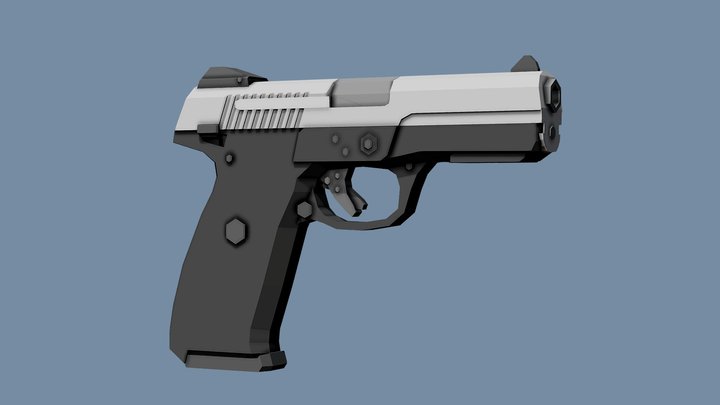 Low-Poly Ruger SR9