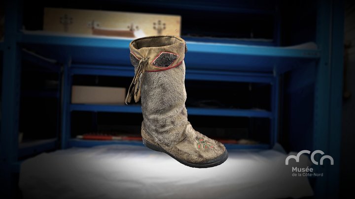 Bottes en fourrure de phoque / Seal fur boots 3D Model