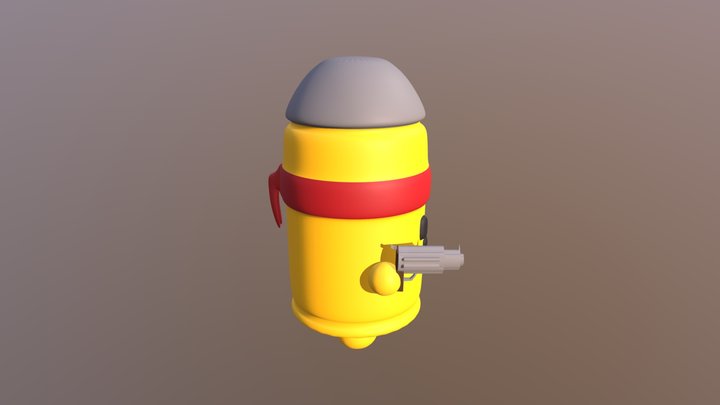 Bandana Bullet Kin 3D Model
