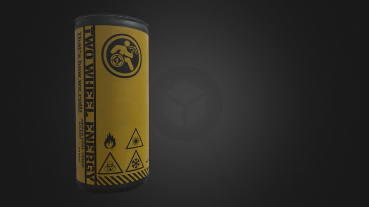 Two wheel Energy Drink 3D Model