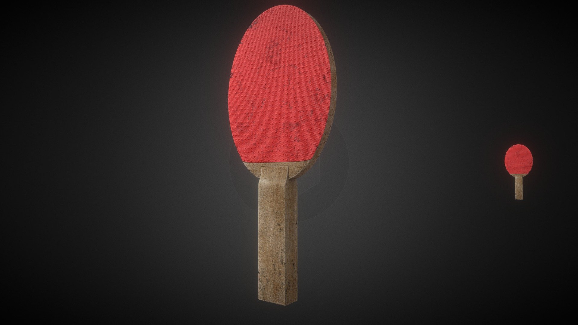 Table Tennis Paddle Racket many PBR Buy Royalty Free 3D model by