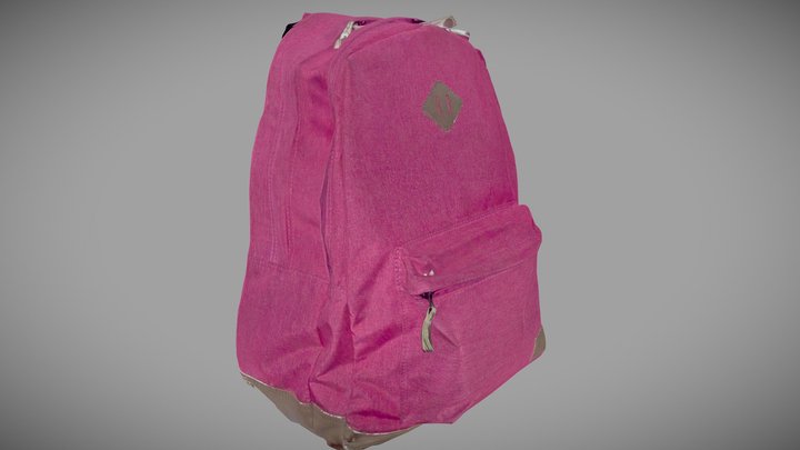 Pink Backpack 3D scan 3D Model