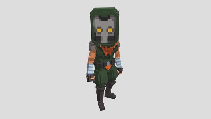 Post Apocalyptic Character 3D Model