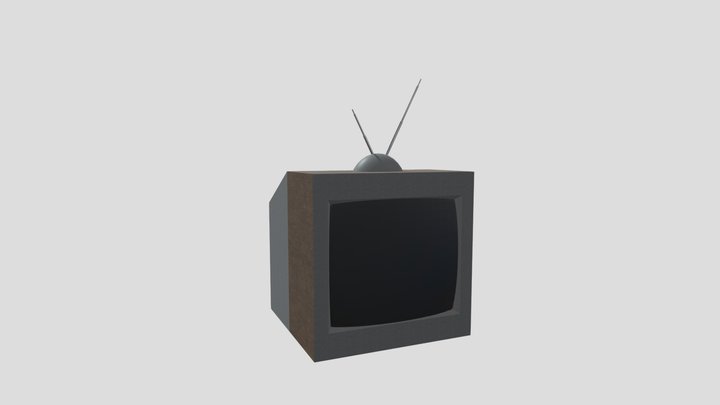 1980'S TV 3D Model
