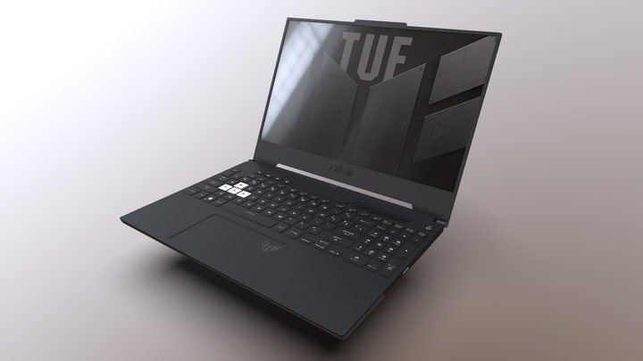 LAPTOP 3D MODEL (Asus Tuf Dash F15 2022) 3D Model