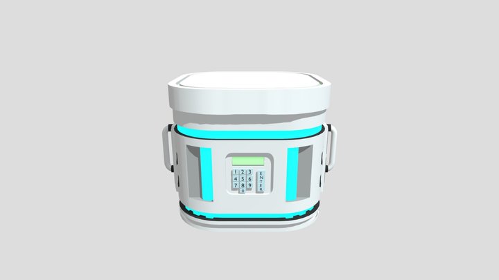 Futuristic Storage Unit 3D Model