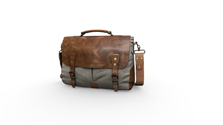 Leather bag 3D Model