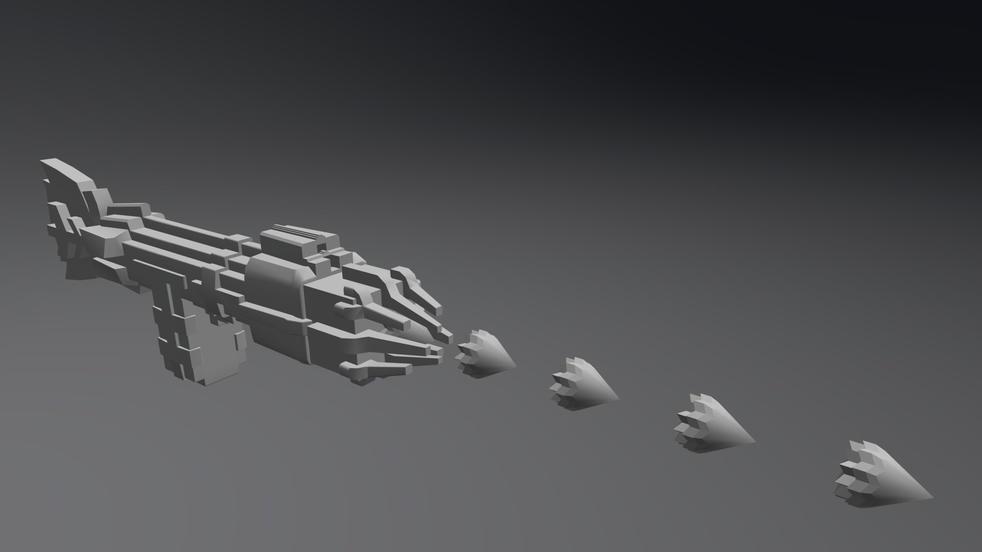 Electrilyte Blaster - SciFi Gun #1