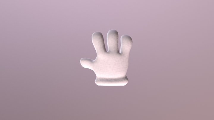 Cartoon Hand 3D Model