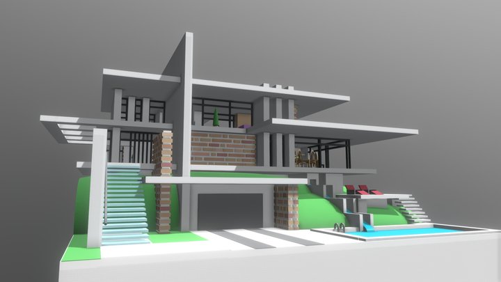Interior Modern House 3D Model