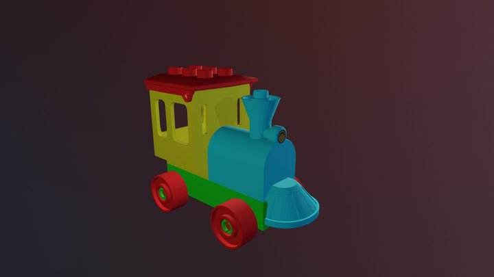 Toy Train 3D Model