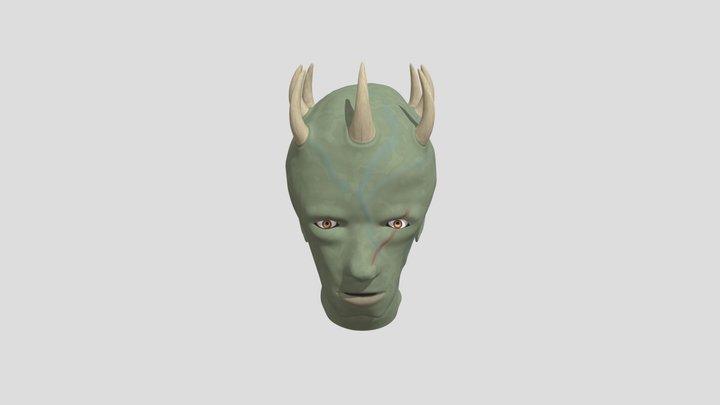 Highpoly Scupt Zombie Head Noah Withofs 3D Model