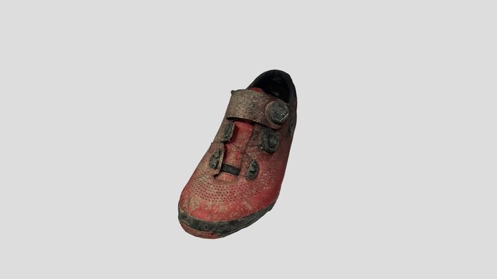 Shimano MTB Shoes Left 3D Model