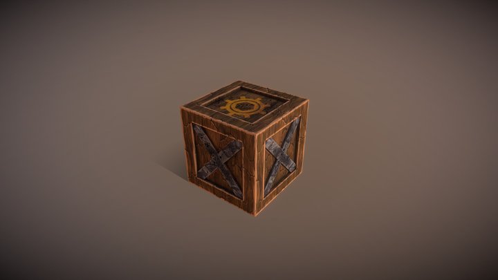 Video Game Crate 3D Model