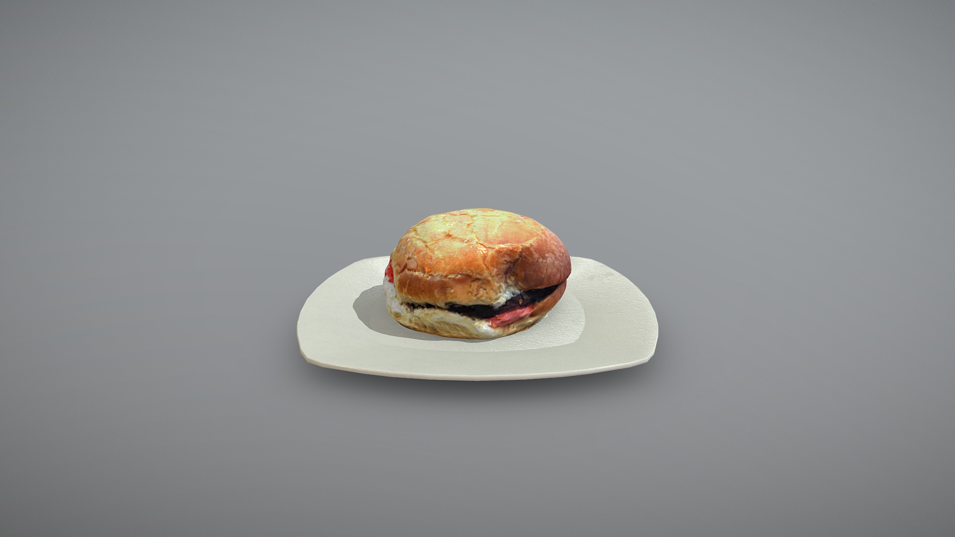 Burger photogrammetry Low Poly With Texture