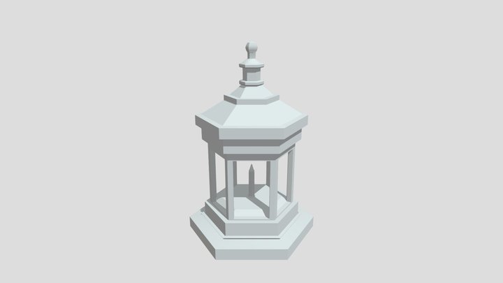 Lantern Low Poly 3D Model