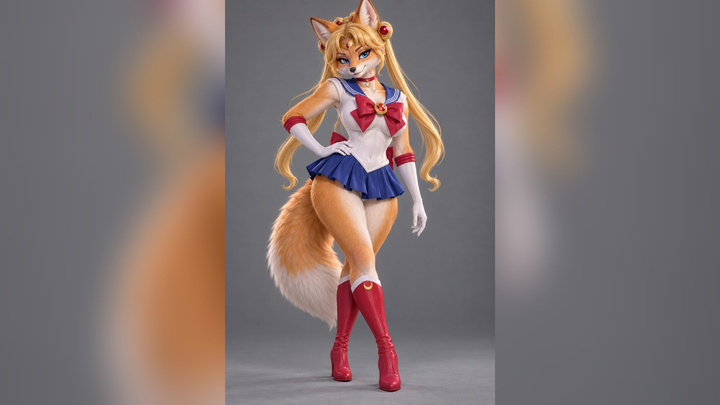 Sailor Moon (Sailor Moon) Furry 3D Model